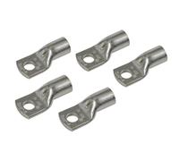 Set 5 pz capicorda da graffare in rame stagnato - sezione 50 mm² - foro 8 mm