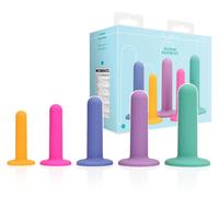 Set 5 pz falli in silicone con ventosa stimolatori vaginali dalla XS ALLA XL