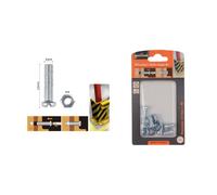 SET 5 PZ VITI VITE TESTA A CROCE TONDA 8X12 MM CON DADI DADO ESAGONALE M8 90981