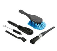 Kit 5 spazzole multiuso lavaggio auto moto camion bici