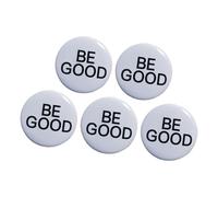 Set 5 spille per buone azioni Set spille per badge sicurezza per decorazioni per cappelli e notebook dello zaino Bottoni a spilla Be Good