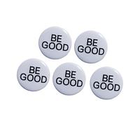 Set 5 spille per buone azioni Set spille per badge sicurezza per decorazioni per cappelli e notebook dello zaino Bottoni a spilla Be Good