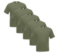 Set 5 T-Shirt FRUIT OF THE LOOM Cotone Original Vari Colori