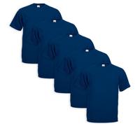Set 5 T-Shirt FRUIT OF THE LOOM Cotone Original Vari Colori