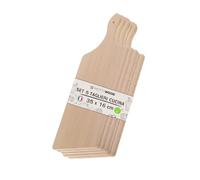 Set 5 Taglieri da Cucina con Manico, 100% Legno Faggio, Perfetto per Tagliare e Servire, Dimensioni 35x16x2hcm, Alta Resistenza, Made in Italy