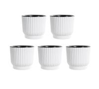 Set 5 vasi da fiori automatici dotati di un unico sistema di irrigazione in cord