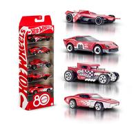 Set 5 Veicoli Core Mattel per l 80° Anniversario macchinine in Scala 1:64 con