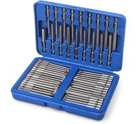 Set 50 punte extra lunghe torx stella esagonale e forma U per trapano avvitatore Torx Lunghe Magnetiche, per Smontare Riparare Elettrodomestici, U a Croce con Set di Punte Kit Magnetici Extra Lunghi