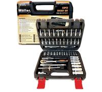 SET 53 PEZZI DA 1/4 BUSSOLE PER BULLONI E INSERTI GIRAVITE CON CRICCHETTO CR-V