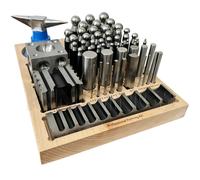 Set 56pc Punzoni Jumbo Doming Dapping in Acciaio per Orafi