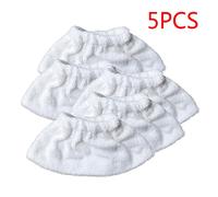 Set 5x Copricapo Spazzola Cotone per KARCHER SC2 SC3 SC4 SC5 Ricambi Bianco 22cm