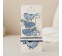 Set 6 accessori per capelli Whale Mix | leevje