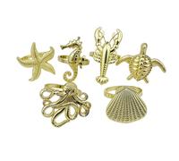 Set 6 anelli tovaglioli decorativi per tavoli da pranzo e occasioni speciali