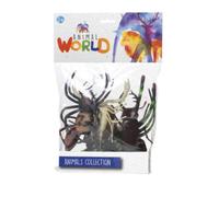 Set 6 animali marini e rettili con scenari paesaggistici assortiti