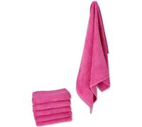 Set 6 asciugamani bagno spugna viso o ospite SOFIA