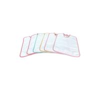 SET 6 BAVAGLINI BAVETTE bambino POLLICINO © cm. 28 x 33 bavaglio con elastico pu