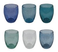 Acapulco Marea Set 6 bicchieri acqua 300 ml in pasta di vetro soffiato