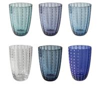 Set 6 bicchieri acqua 300 ml in vetro, Kalahari Ocean