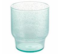 Set 6 Bicchieri acqua 325 ml bolle verde acqua, plastica MS | Summer Crush, Unico