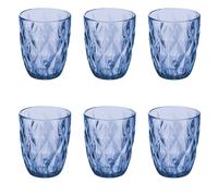 Set 6 bicchieri acqua 340 ml, blu, Celine Sibilla