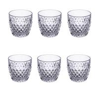 Set 6 bicchieri acqua 350 ml in vetro, Diamond Balloom