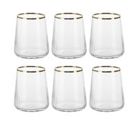 Set 6 bicchieri acqua 420 ml bordo oro Luster