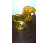 SET 6 BICCHIERI ACQUA ICE ARANCIO CRAQUELLE