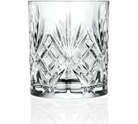 Set 6 Pz. Bicchieri Grandi in Vetro da Tavola Drink Melodia Dof Rilievo 340 ml