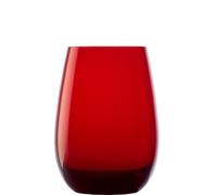Stölzle Lausitz Bicchieri ELEMENTS 465ml Rosso I Set di 6 bicchieri I Set di bicchieri lavabili in lavastoviglie I infrangibili I bicchieri universali per acqua, succhi, whisky