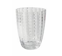 set 6 BICCHIERI ACQUA Kalahari in Vetro Trasparente - Bianco, diametro 8.5 x altezza 11 cm, capacità 300 ml multicolor