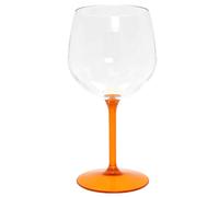 Set 6 Bicchieri Calici Balloon Tonic gambo arancio riutilizzabili 580cc