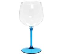 Set 6 Bicchieri Calici Balloon Tonic gambo blu riutilizzabili 580cc