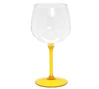 Set 6 Bicchieri Calici Balloon Tonic gambo giallo riutilizzabili 580cc