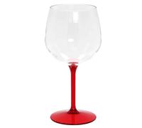 Set 6 Bicchieri Calici Balloon Tonic gambo rosso riutilizzabili 580cc