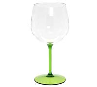 Set 6 Bicchieri Calici Balloon Tonic gambo verde riutilizzabili 580cc