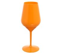 Set 6 Bicchieri Calici da vino e Cocktail arancioni infrangibili lavabili 470cc