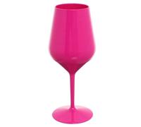 Calice vino in plastica 470 ml fucsia