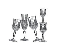 Set 6 Bicchieri Calici Liquore in Vetro opera RCR cristalleria 6 CL