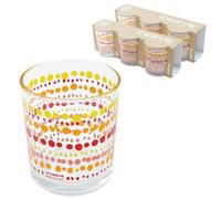 Set 6 bicchieri Cerve in vetro da 220 cc Bicchiere Colorati per Acqua Vino Bar