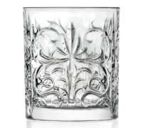 Set 6 Bicchieri Cocktail e Acqua TATTOO Dof 33,7 cl Eco Cristallo Intagliato RCR