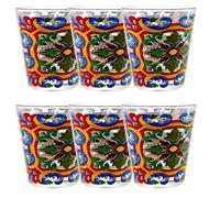 Set 6 Bicchieri Colorati Vetro | 270ml | Granada