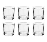 Set 6 Bicchieri da LIQUORE, Bicchierini alcolici, Whisky, Bourbon, Vino, Cicchetti, cicchetto, Shot,Rum, Vodka, in Vetro Trasparente, Lavabili in lavastoviglie, Base Spessa, capacità 40 ml, 4,5x4,5