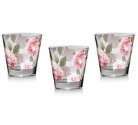 Set 6 Bicchieri da Tavola in Vetro Music Peony 250 cc Cerve