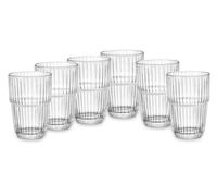 Set 6 Bicchieri da Tavola Long Drink Barshine Impilabili 38 cl