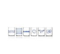 Set 6 Bicchieri DECO BLU