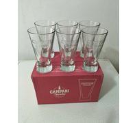 Set 6 Bicchieri Di Vetro Da Bar Campari Soda Design Bozzetto Fortunato Depero
