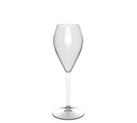 Set 6 Bicchieri flutes Petit Perlage riutilizzabili in policarbonato 160cc