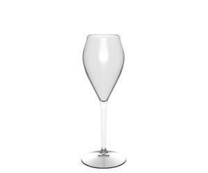 Set 6 Bicchieri flutes Petit Perlage riutilizzabili in policarbonato 160cc