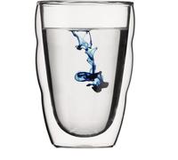 Bodum - Set di 6 Bicchieri a Doppia Parete, Modello: Pilatus, Vetro, Trasparente, 35 cl