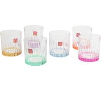 Set 6 bicchieri Vino Timeless Color In Vetro Colorato